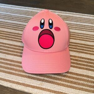Nintendo Kirby Pink Embroidered Adjustable Hat One Size Like New